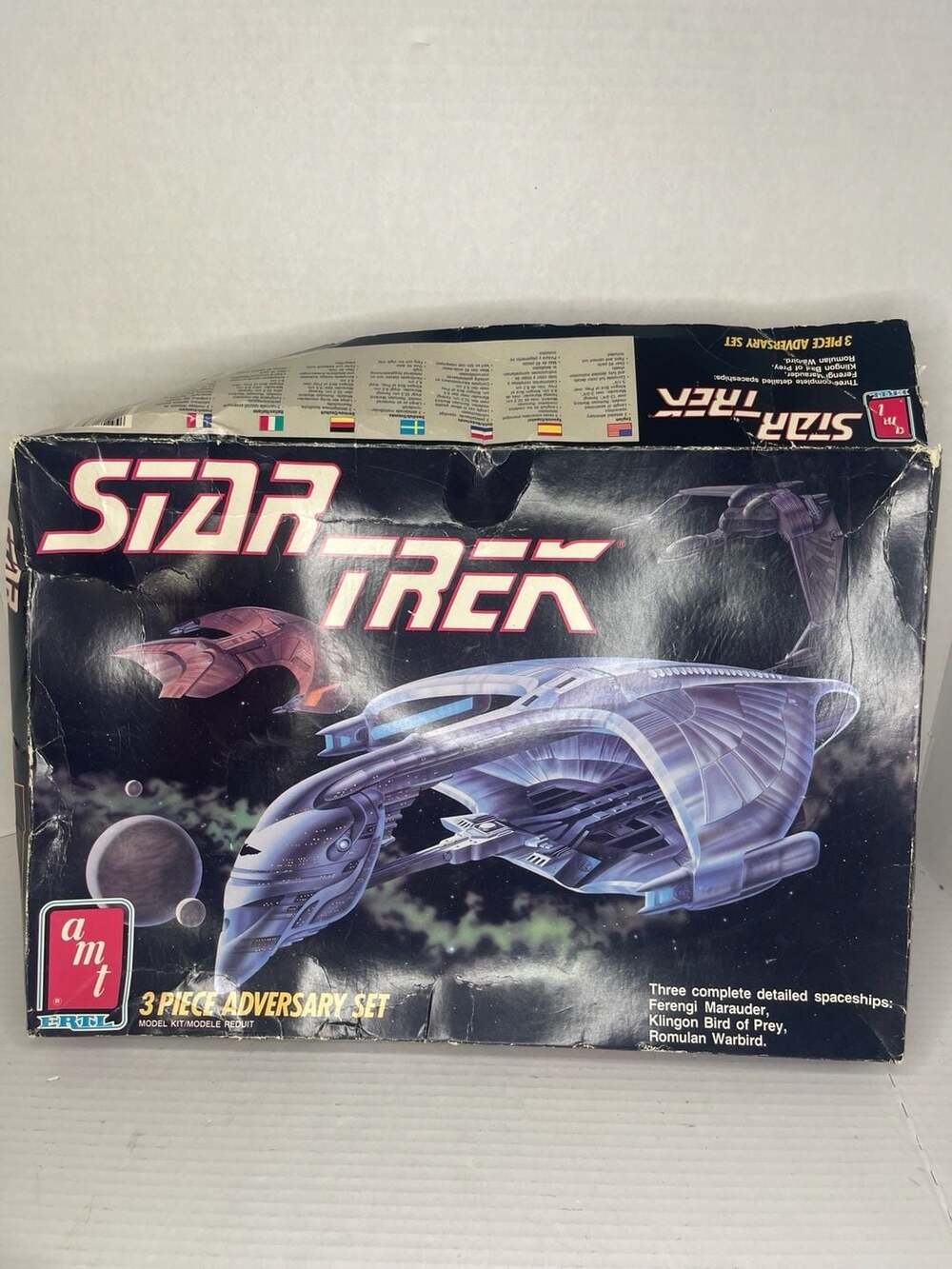 AMT Ertl Star Trek 3 Piece Adversary Set Model Kit Excellent Shape